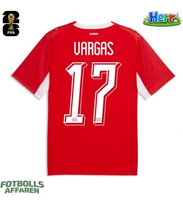 Schweiz Ruben Vargas #17 Hemmatröja VM 2026 Kortärmad